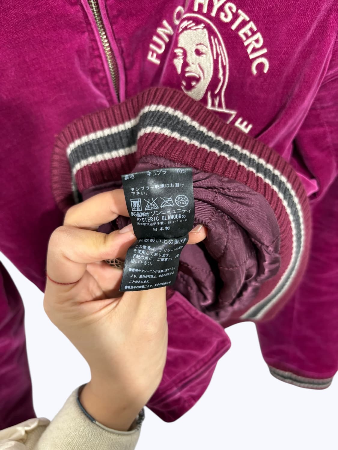 HYESTERIC GLAOMUR velour graphic jacket 상품이미지9