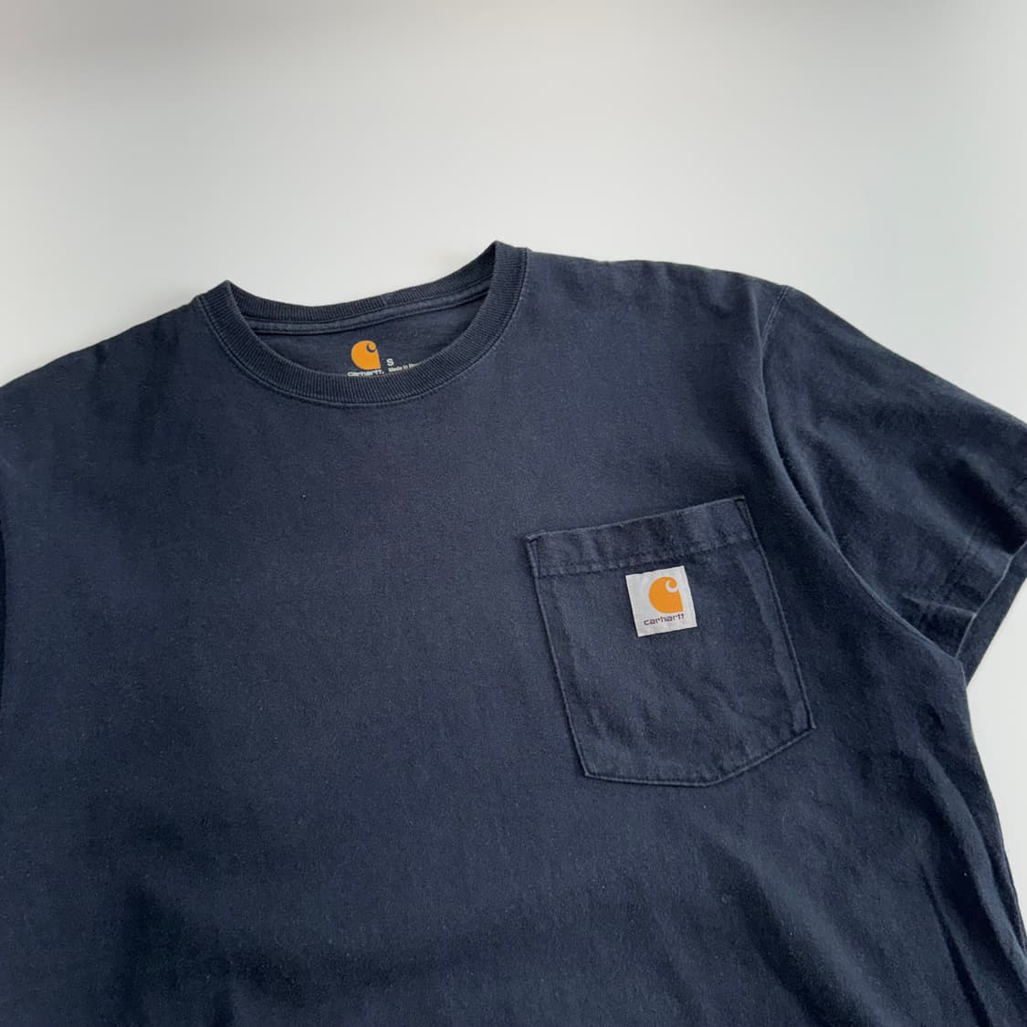 Carhartt 칼하트 원포켓 네이비 반팔 상품이미지4