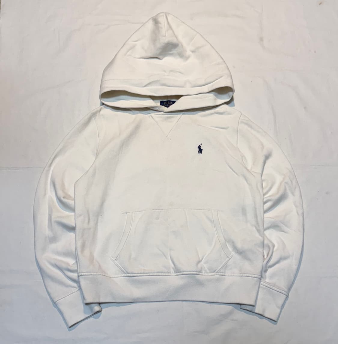 큐알) 폴로 랄프로렌 포니로고 후드티 화이트 상품이미지1