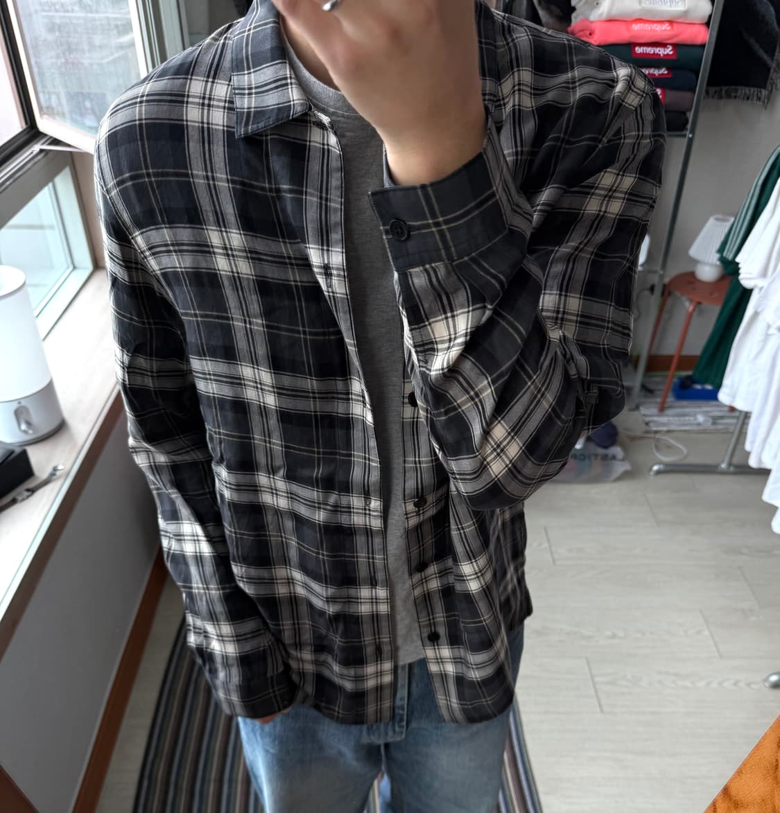 질스튜어트 뉴욕 체크 셔츠 상품이미지1