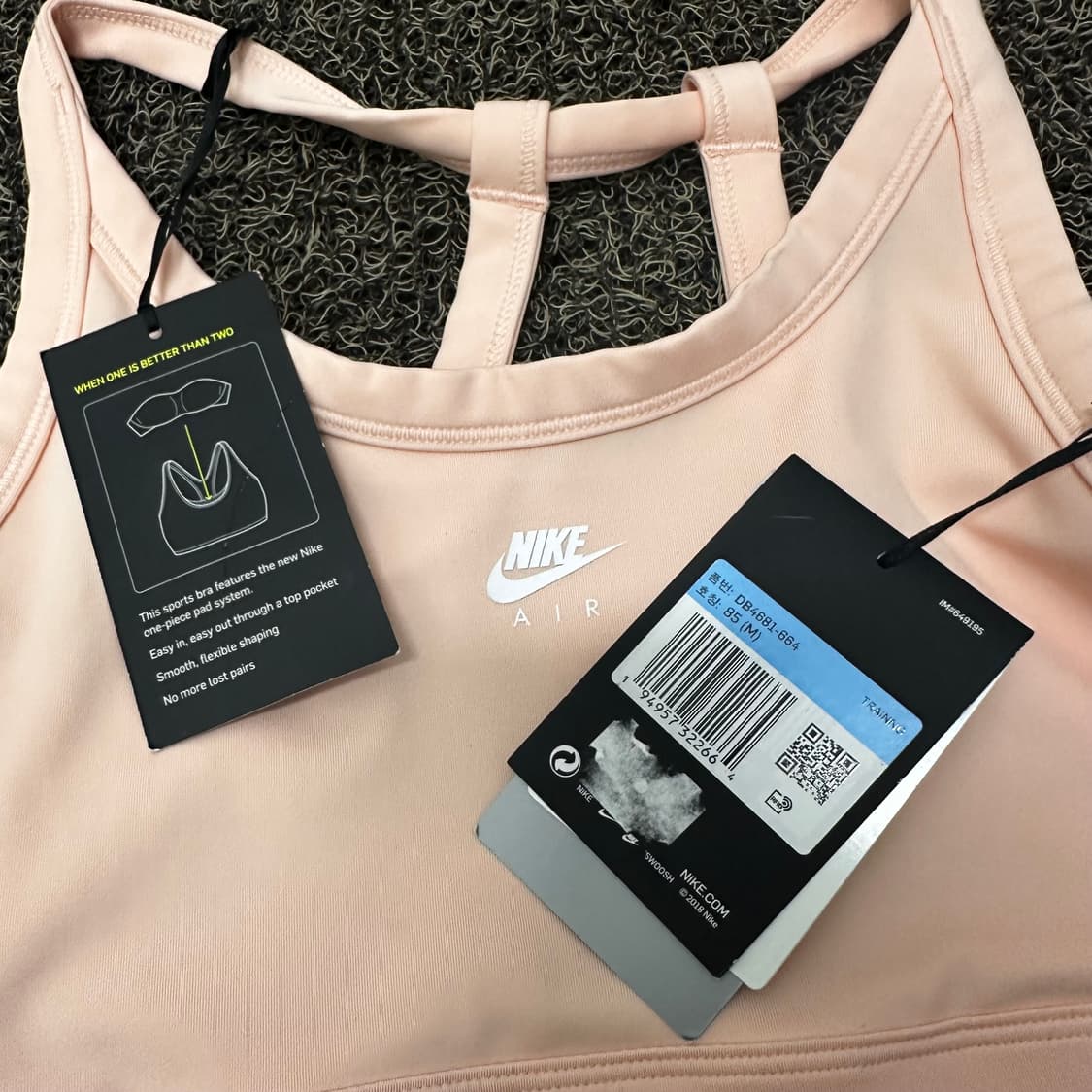 [새상품] NIKE 나이키 여성 스포츠 브라 핑크 M 상품이미지2