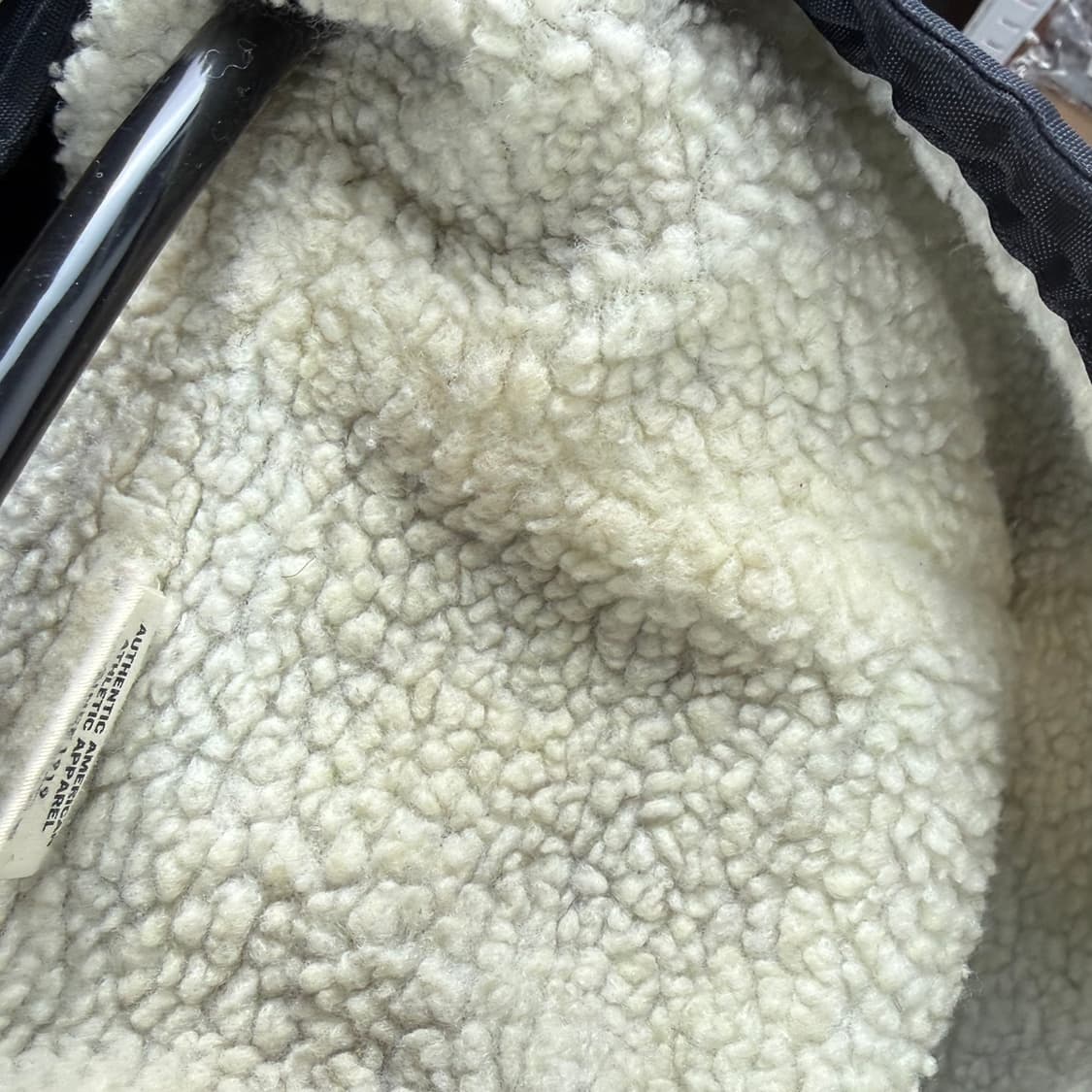 (L) 챔피온 올드스쿨 백로고 양털 돕바 블랙 상품이미지9