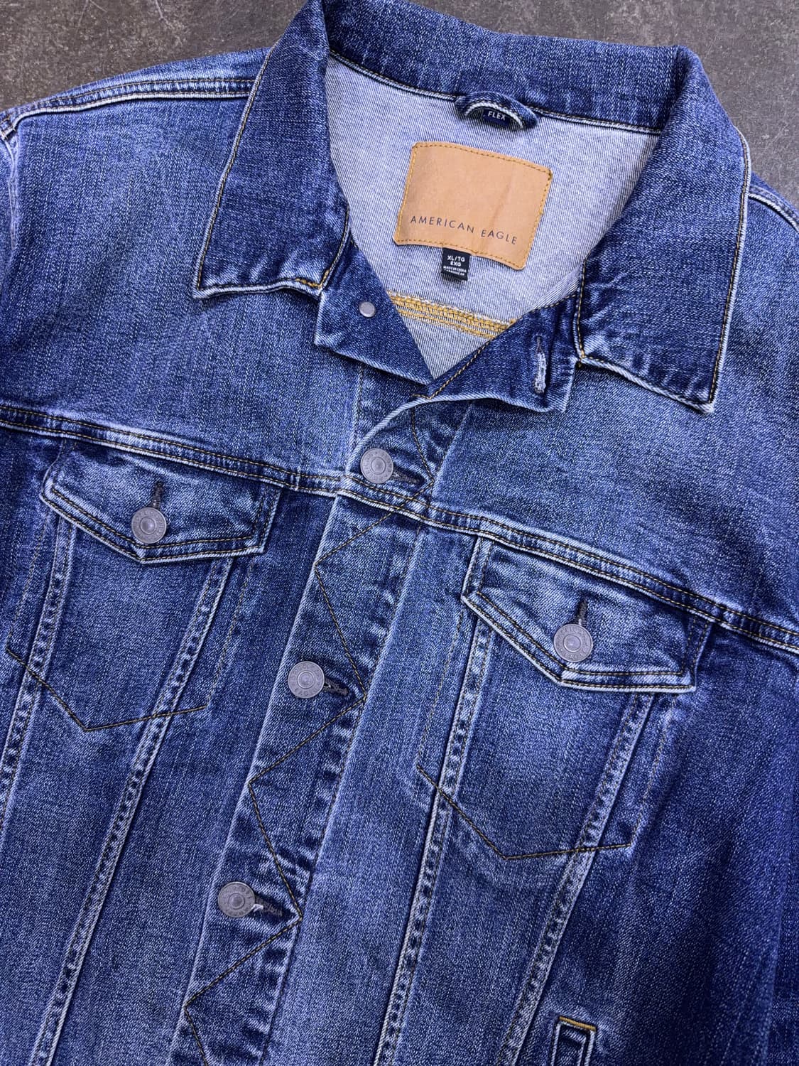 아메리칸이글 빈티지 워싱 데님 트러커 자켓 청자켓 XL 상품이미지4