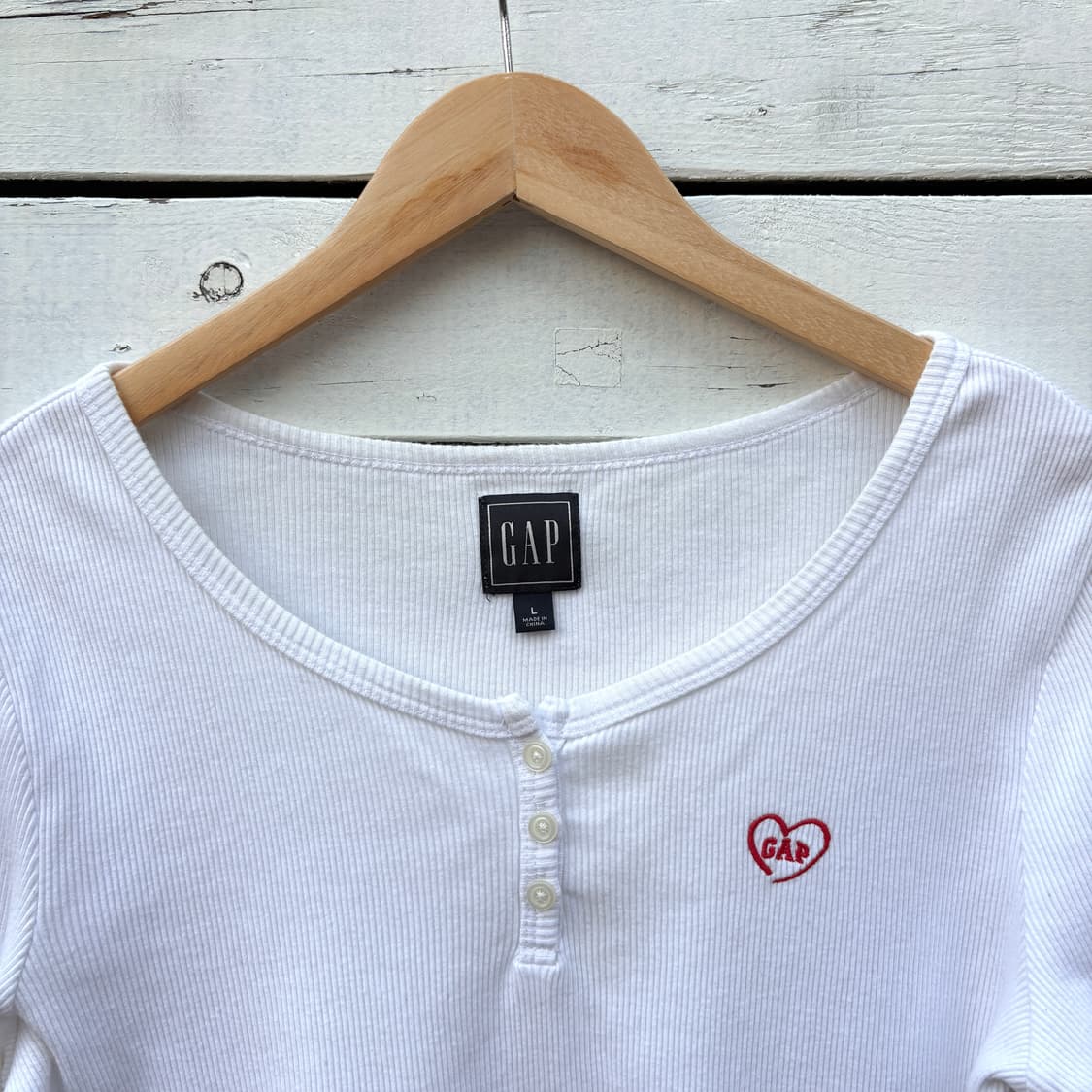 Gap 갭 헨리넥 골지 티셔츠 상품이미지3