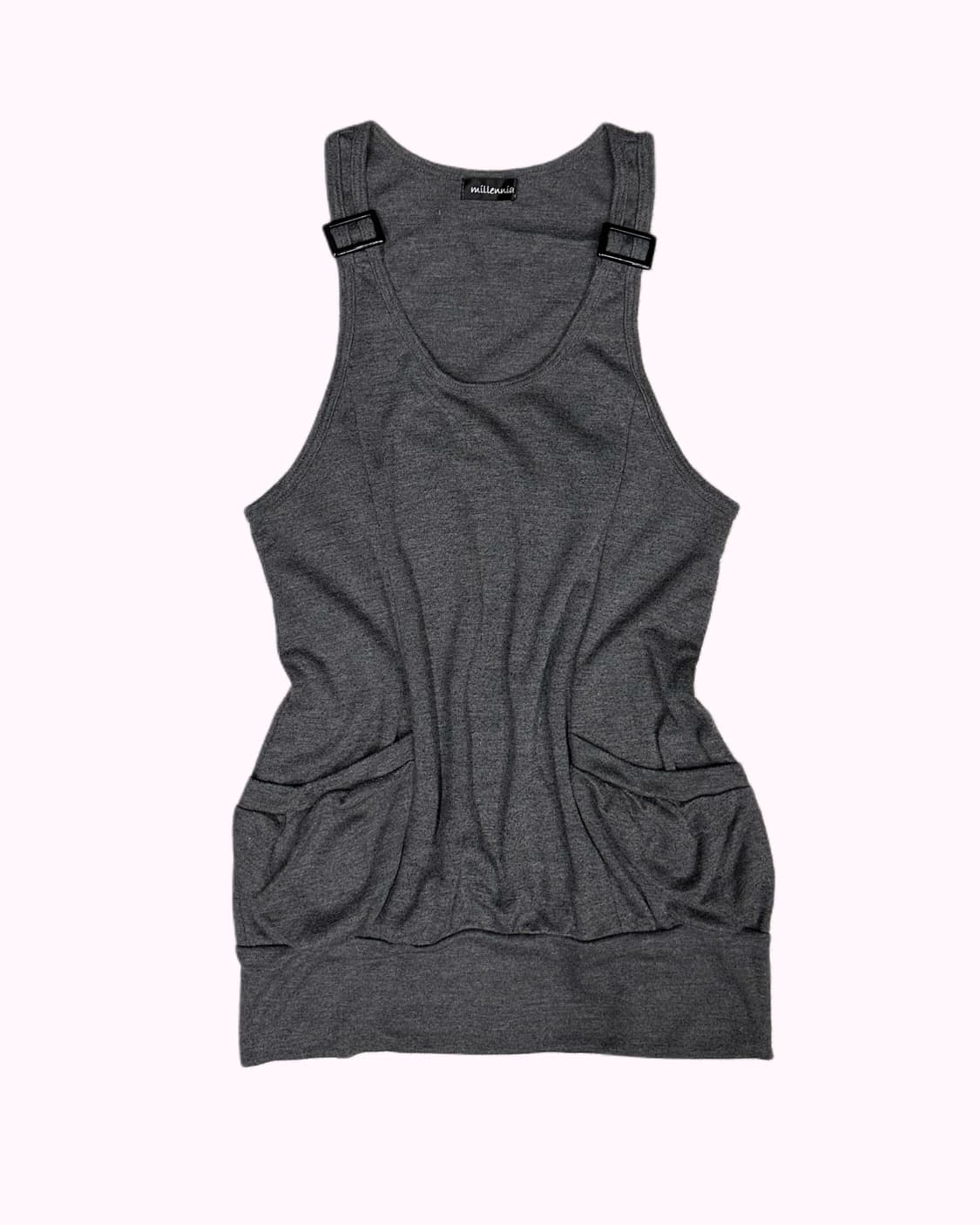 charcoal strap pocket sleeveless 상품이미지1