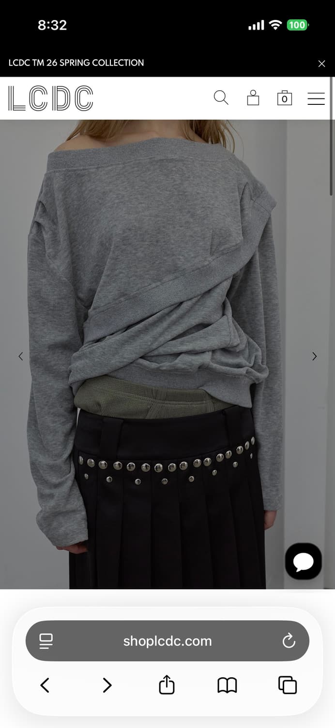 Lcdc LAYERED DETAIL JERSEY TOP  상품이미지3