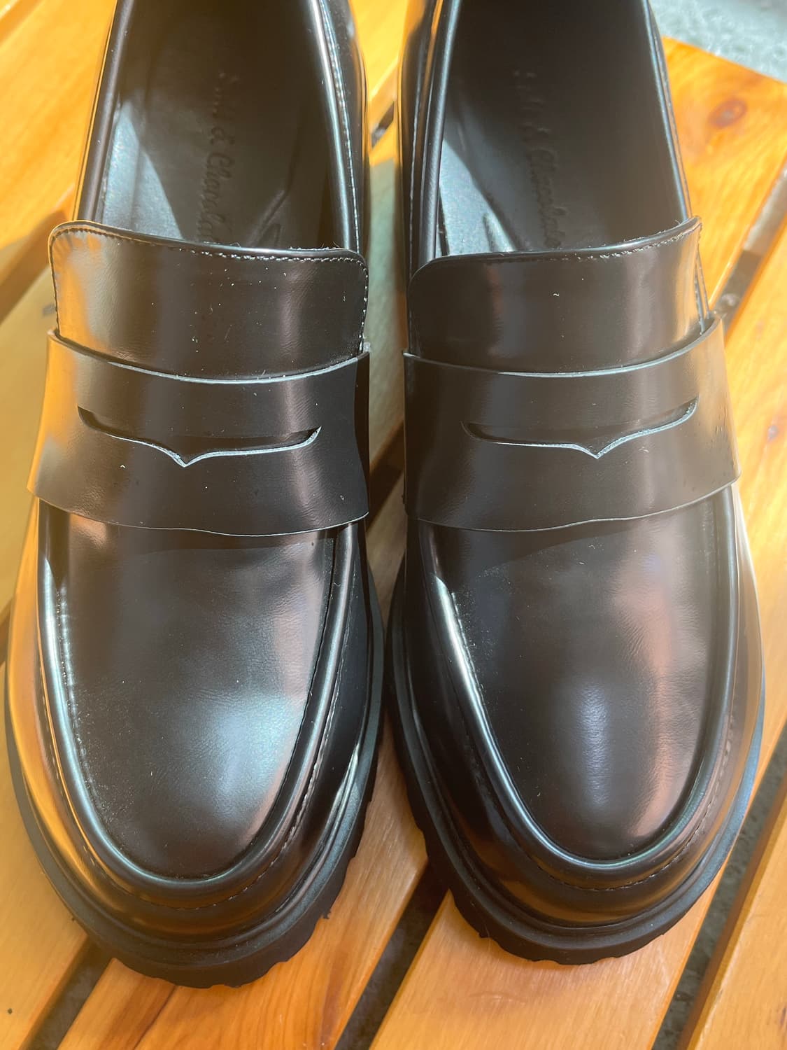 솔트앤 초콜릿 라운드 토 청키힐 펌프스 245 /한지민 엔믹스 규진 착용 상품이미지3