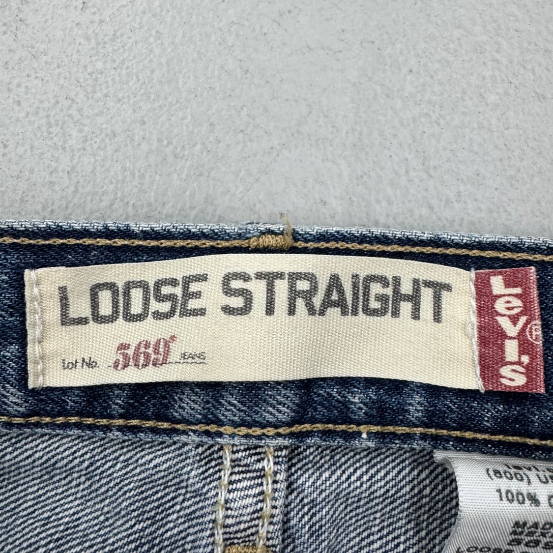 리바이스 00s 569 워싱 데님팬츠 상품이미지8
