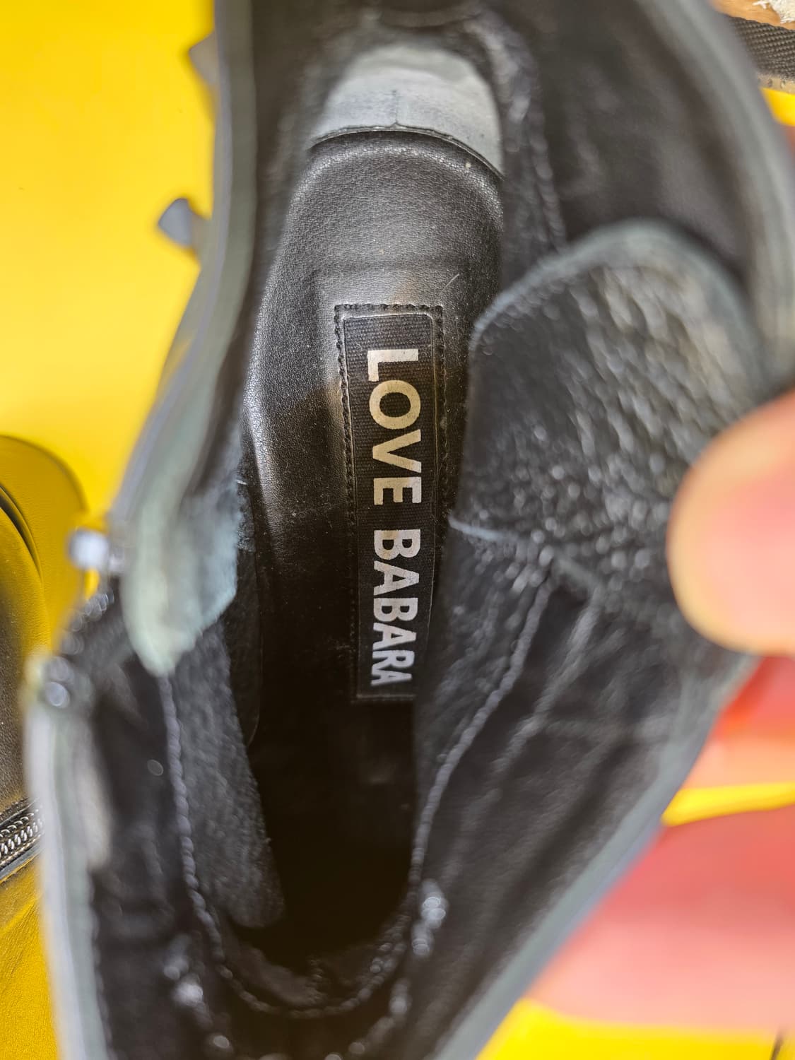 러브바바라 가죽 앵클부츠 230 / 굽4cm 상품이미지5