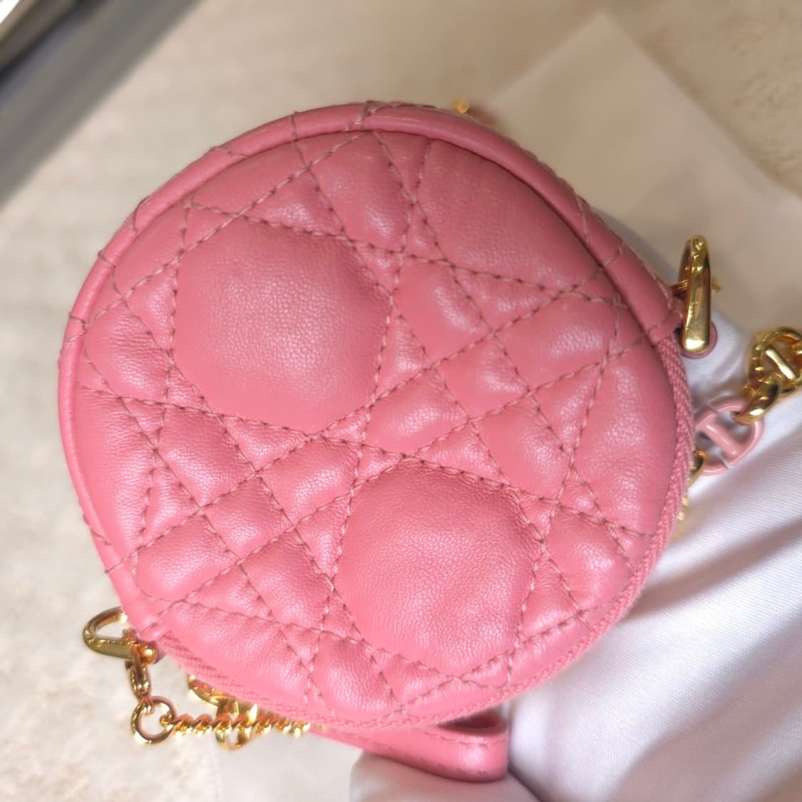 [중고/정품] 디올 까로 라운드 미니 파우치 상품이미지4