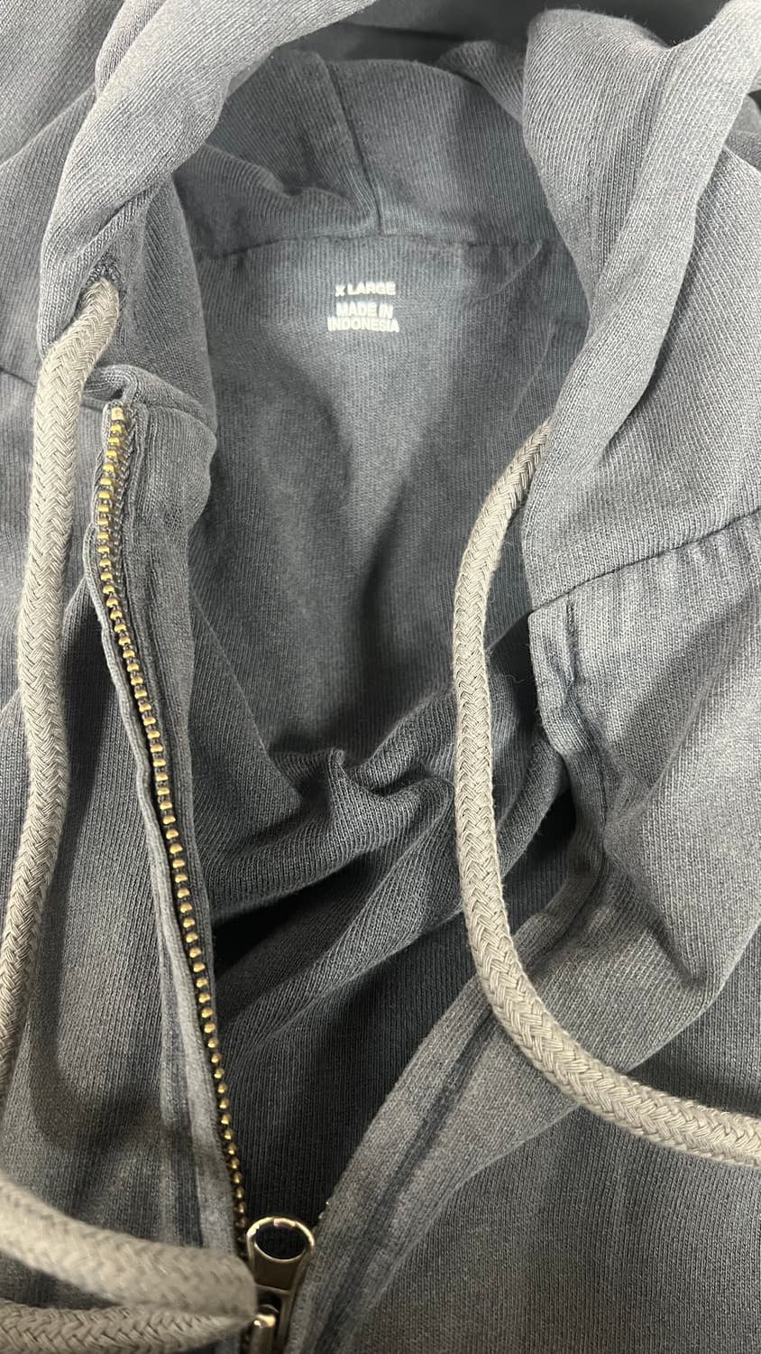 (새상품) 이지갭 후드집업 포에틱 블랙 XL 상품이미지4