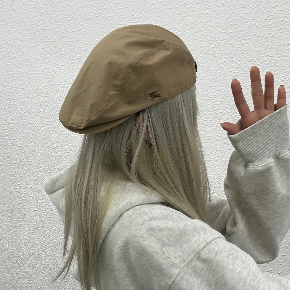 버버리 브라운 사이드로고 헌팅캡 상품이미지5