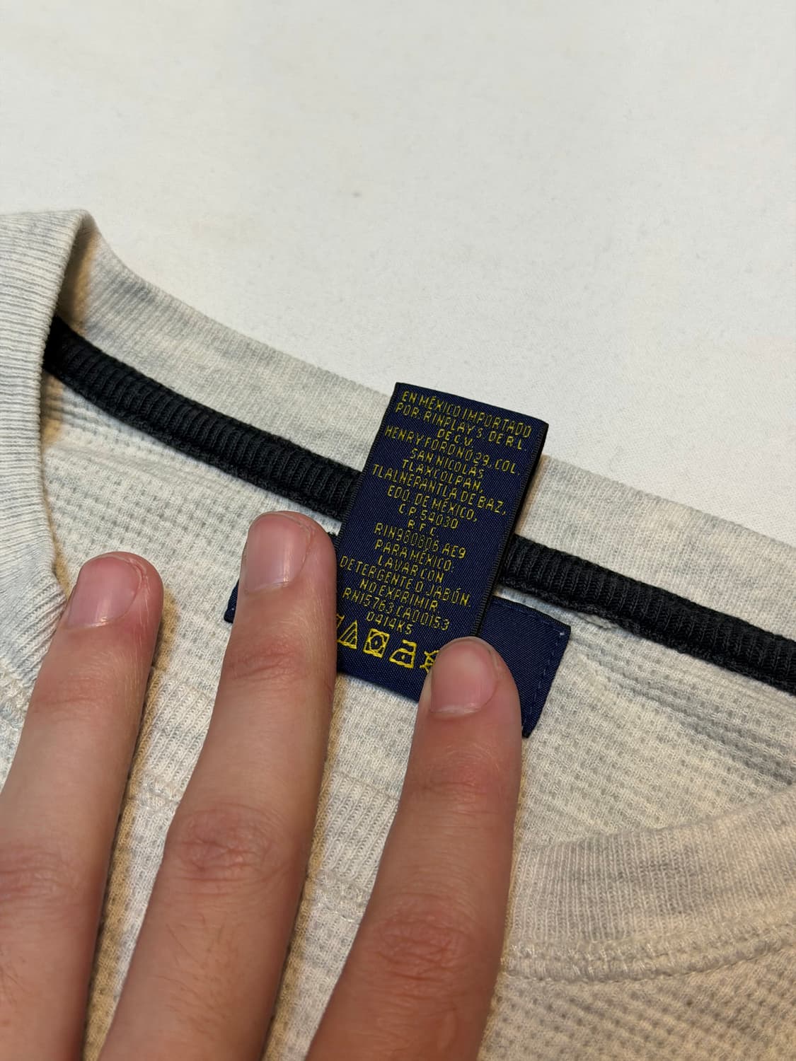 폴로 랄프로렌 와플 써멀 롱슬리브 라이트 그레이 상품이미지3