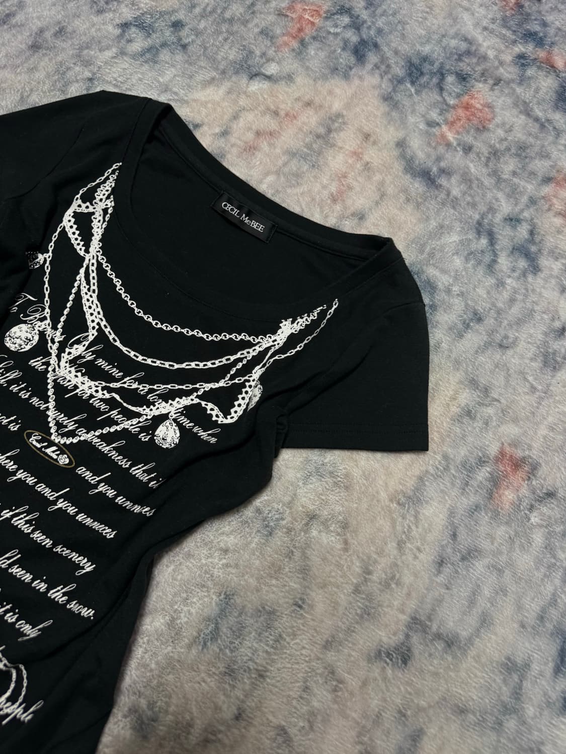 Cecil mcbee necklace printing top 상품이미지4