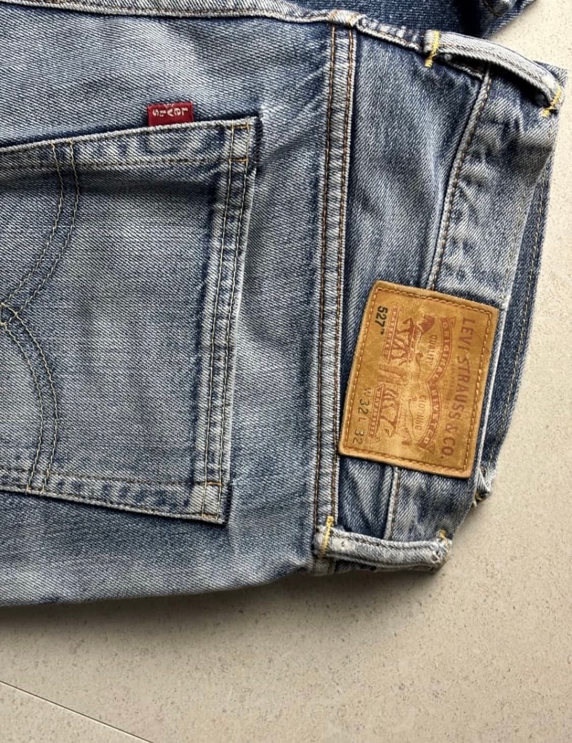 (32) 리바이스 527 워싱 중청 데님 상품이미지3
