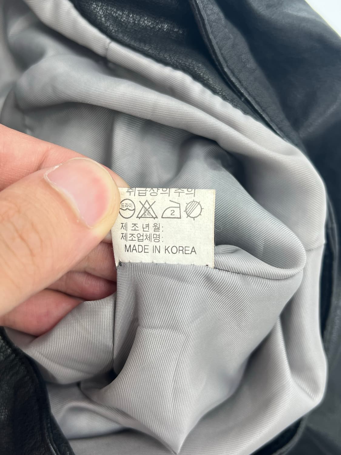 빈티지 우먼 램 스킨 레더자켓 상품이미지6