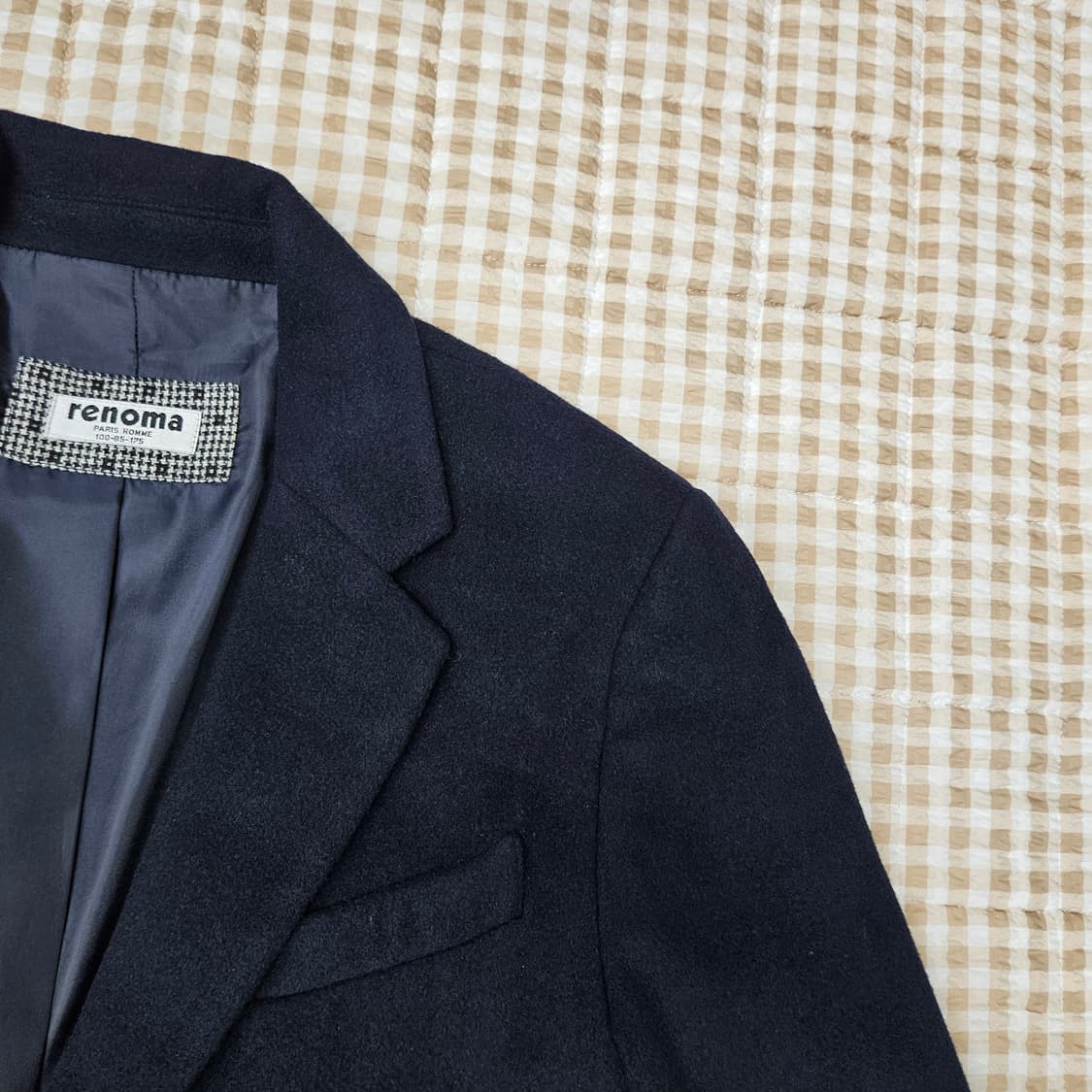 레노마 울 캐시미어 코트 자켓 남자100 상품이미지3