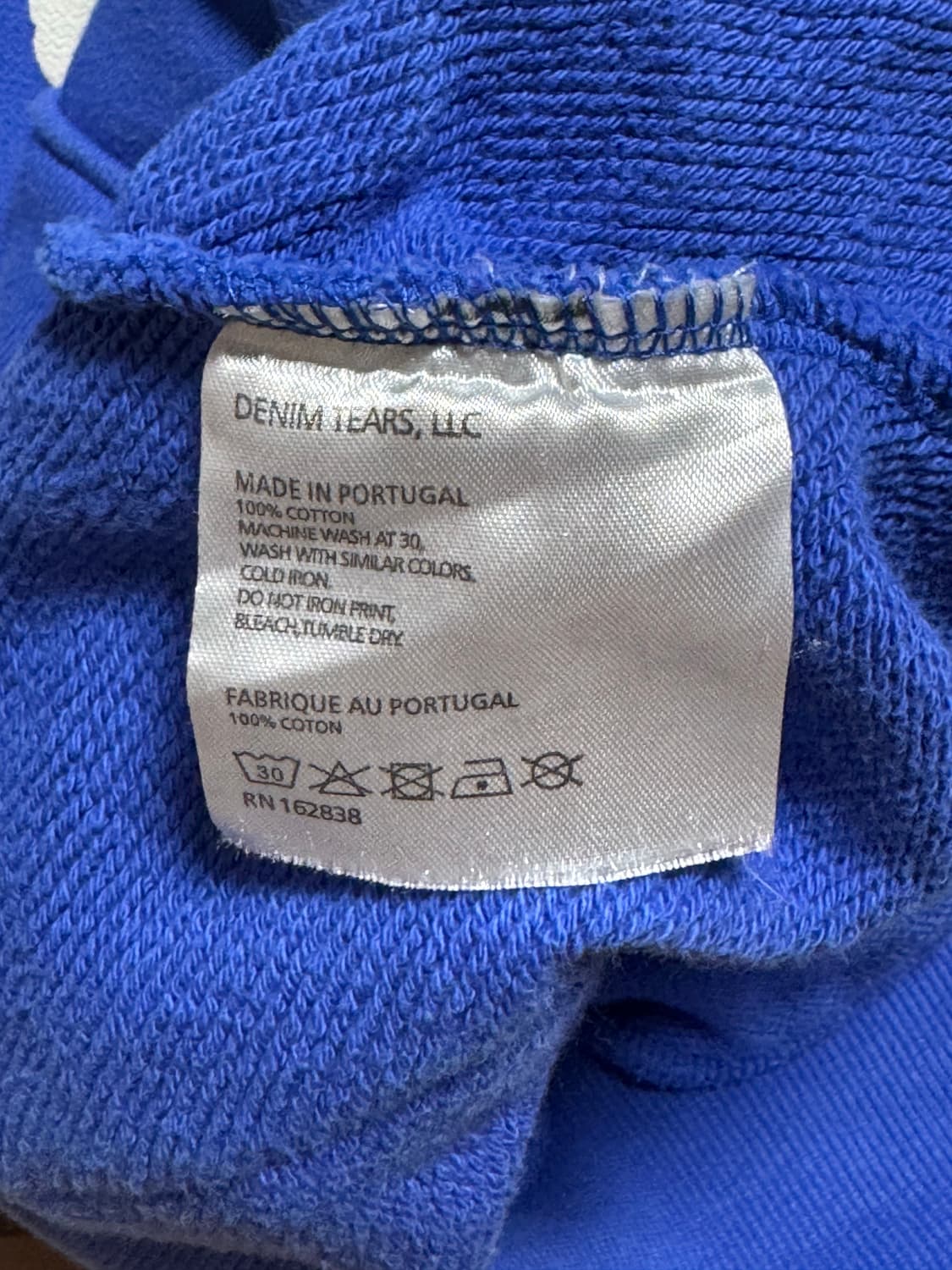 (M) 데님티어스 후드티 로얄 블루 상품이미지3