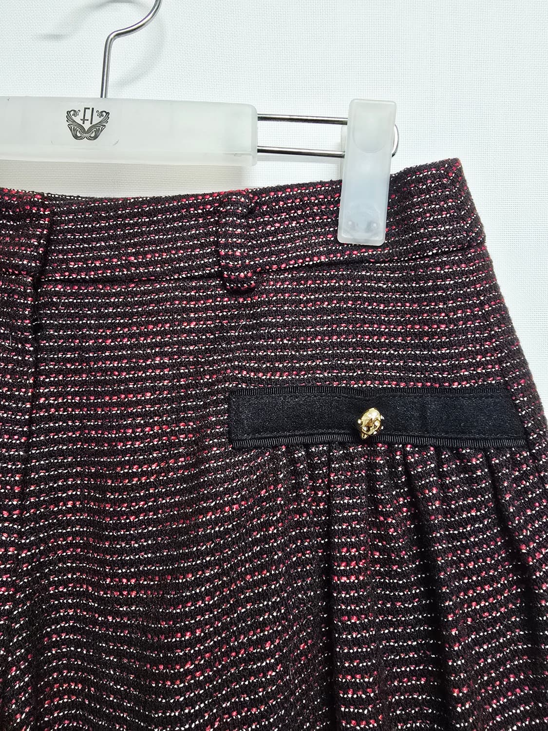 레니본 트위드 반바지 주름 스커트 스타일27 상품이미지2