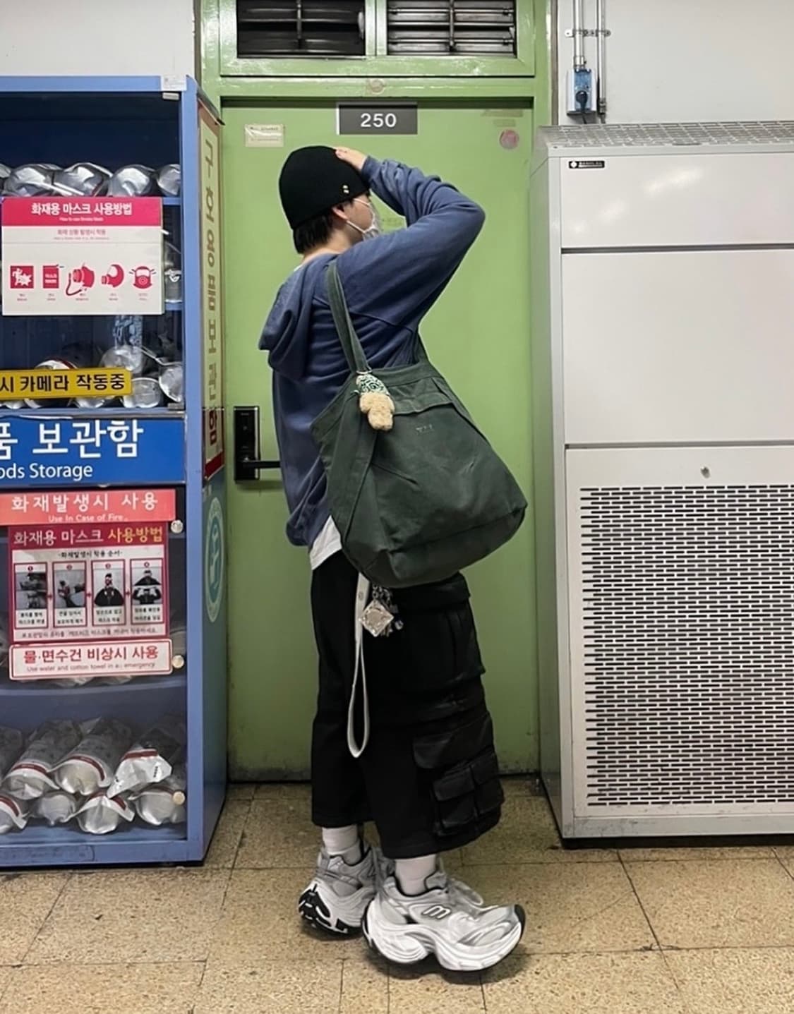 (새상품) 파프롬왓 워싱 후드집업 네이비 파아카이브 상품이미지6