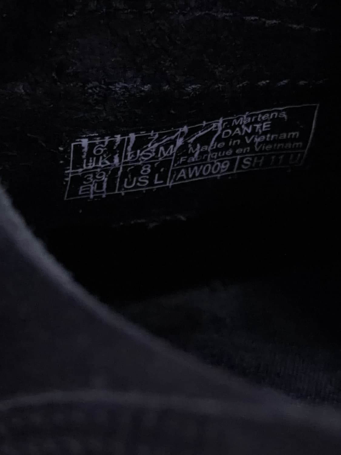 닥터마틴 단테 스니커즈 슈즈 블랙 250 상품이미지9