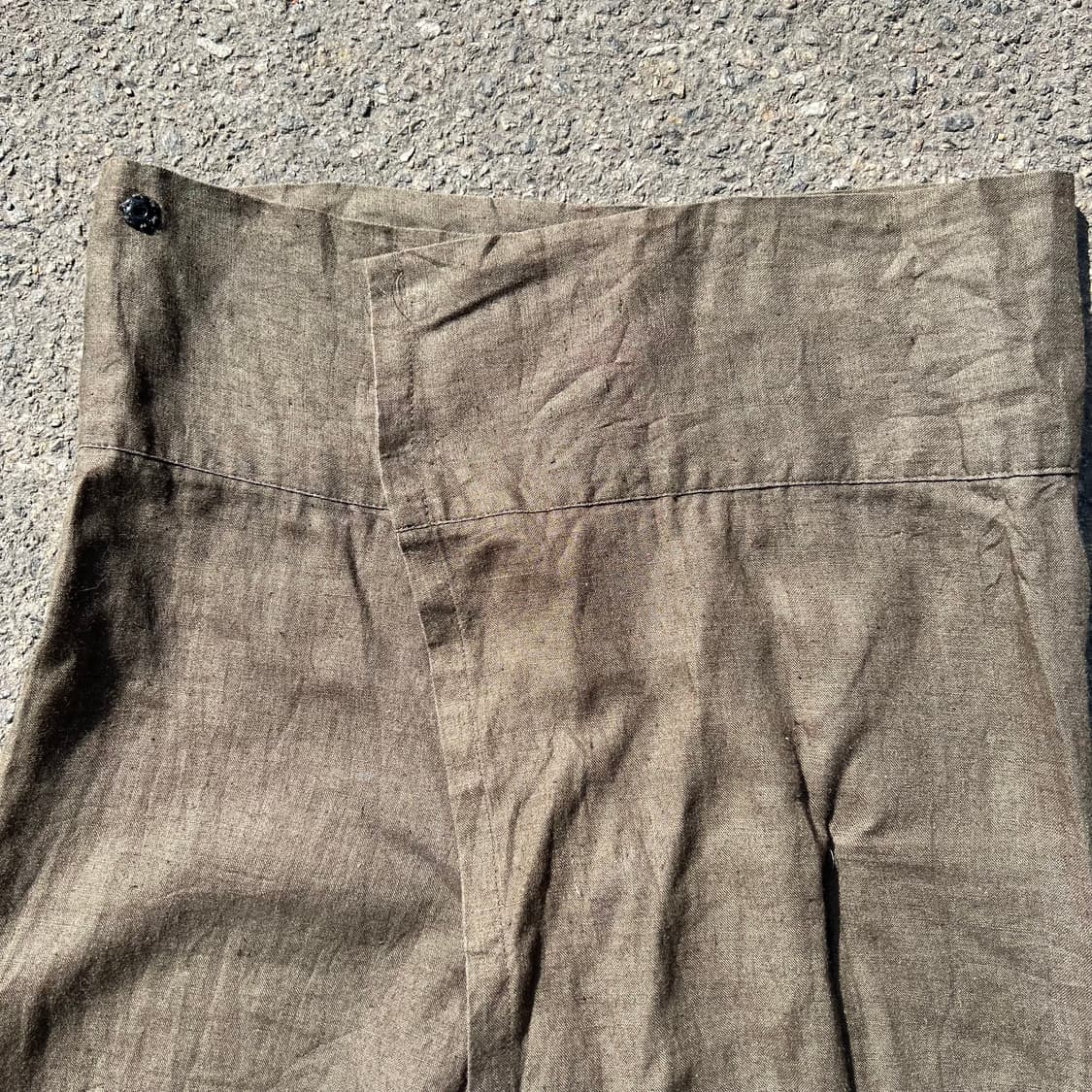 요지 야마모토 1995 SS 리넨 랩 와이드 팬츠 상품이미지3