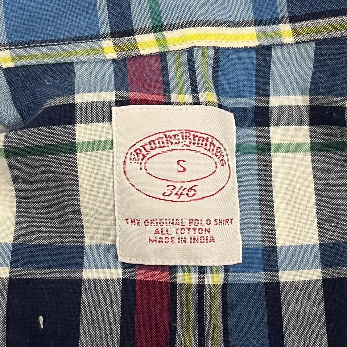 [정품/S] 브룩스 브라더스 체크 셔츠 b18 상품이미지5