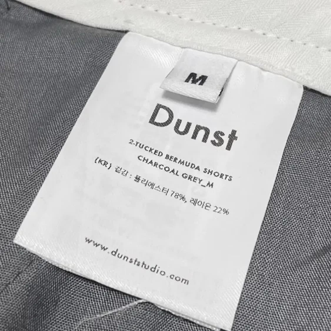[정품] DUNST 던스트 투턱 차콜그레이 여성용 버뮤다 숏츠M(새제품) 상품이미지10