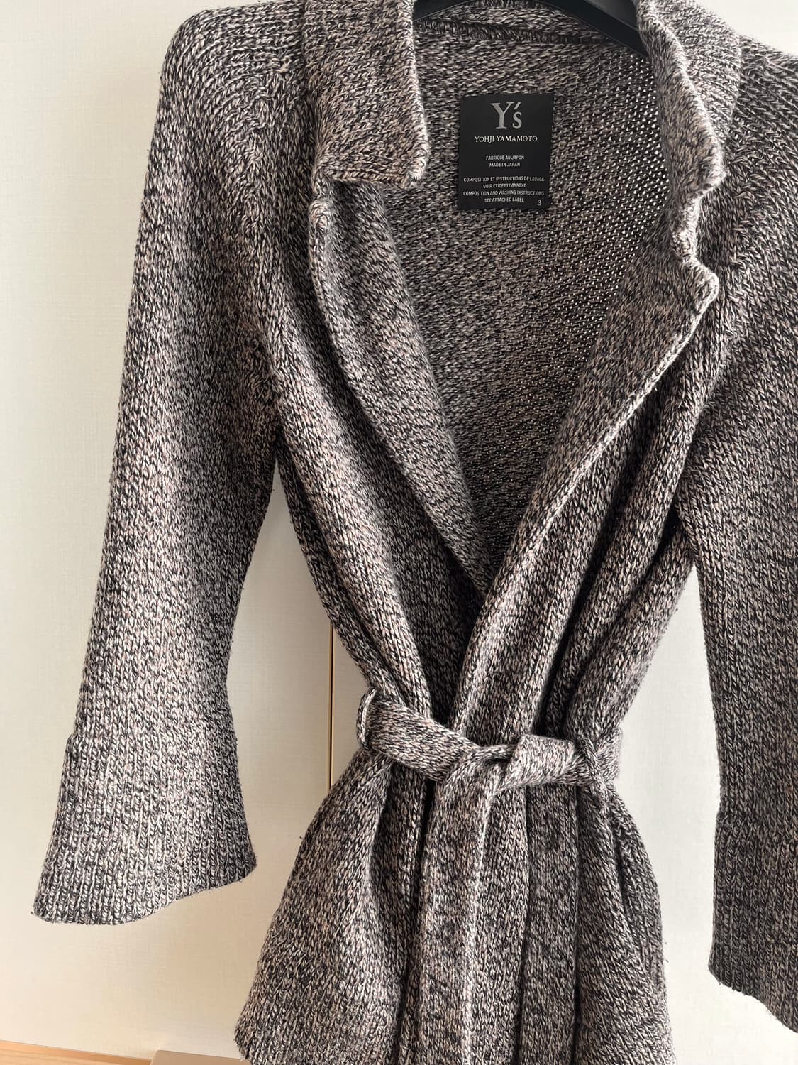 Y’s 요지야마모토 니트 자켓 상품이미지2