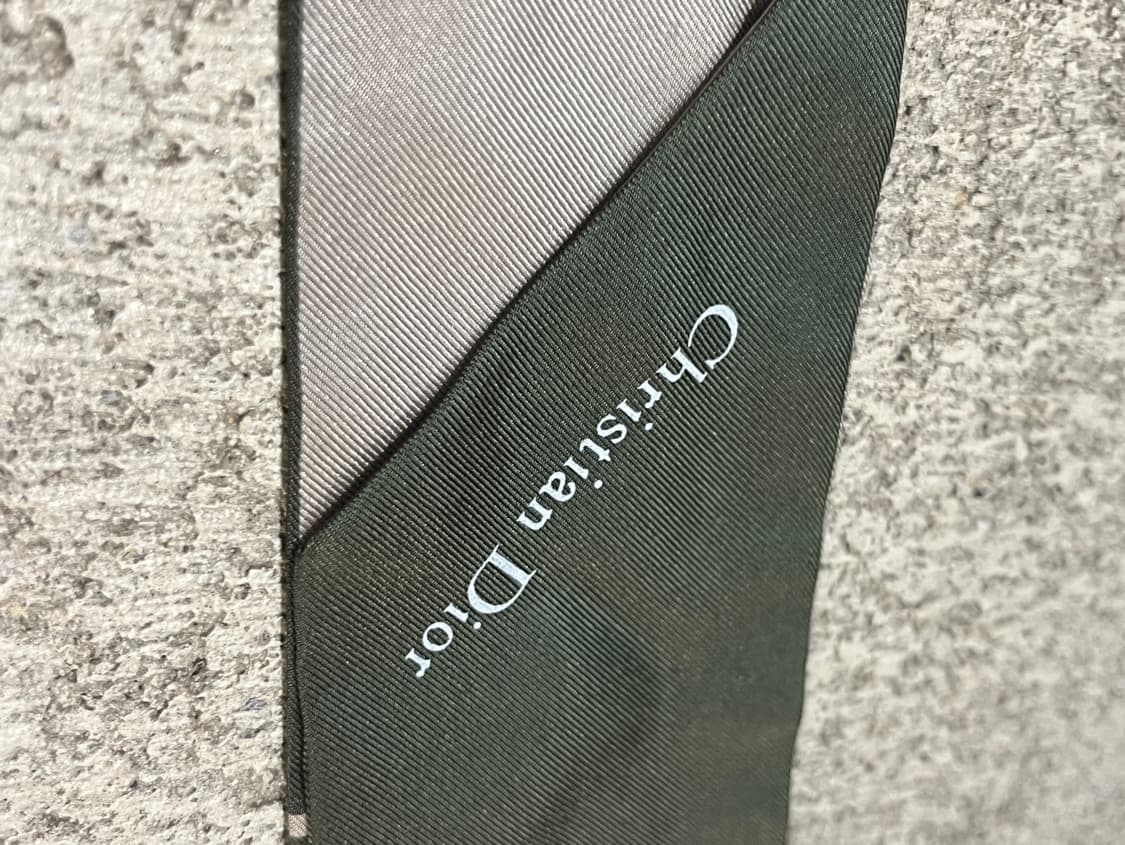 디올 오블리크 미차 스카프 그린 베이지 상품이미지2