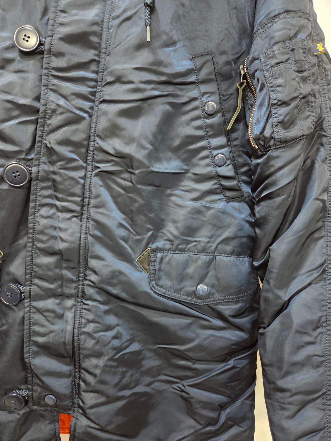 ALPHA 알파 야상 점퍼 네이비 헌팅점퍼 상품이미지3