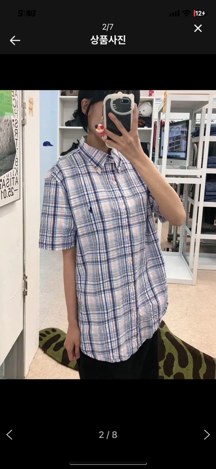 POLO 폴로 랄프로렌 체크 반팔 셔츠 상품이미지2