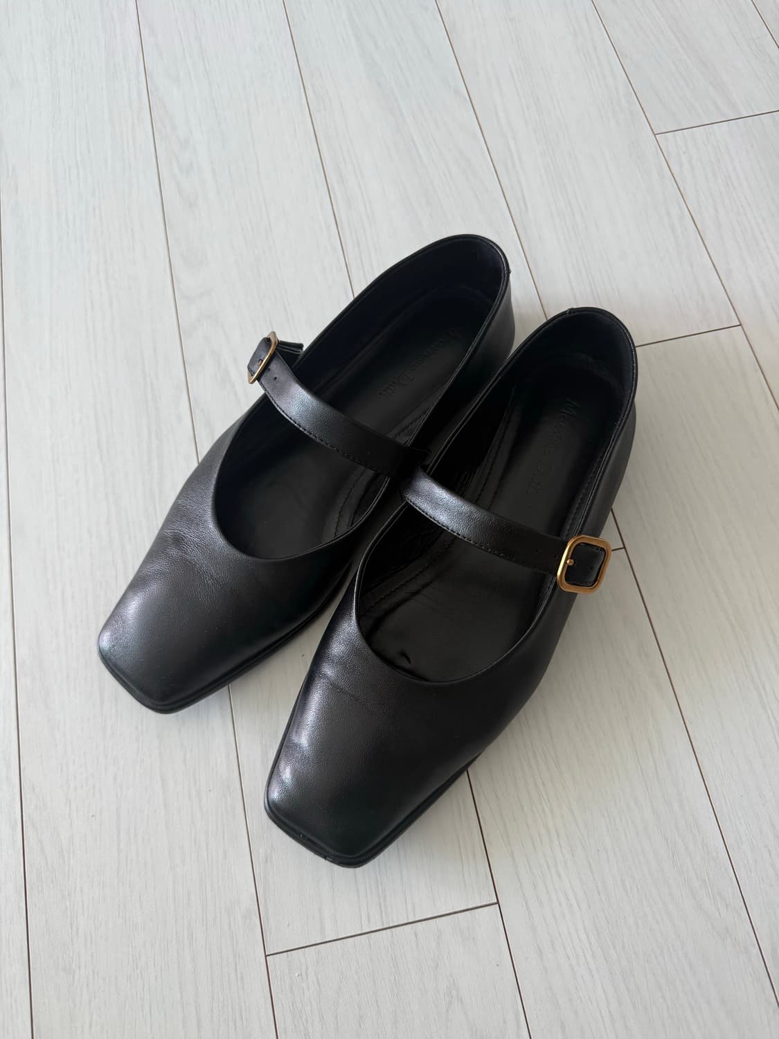 마시모뚜띠 블랙 메리제인 플랫슈즈 230 (36) 상품이미지3