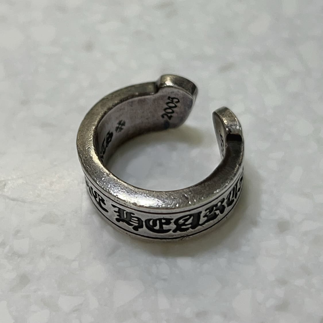 크롬하츠 스크롤라벨링 라지 (말발굽링) 상품이미지3