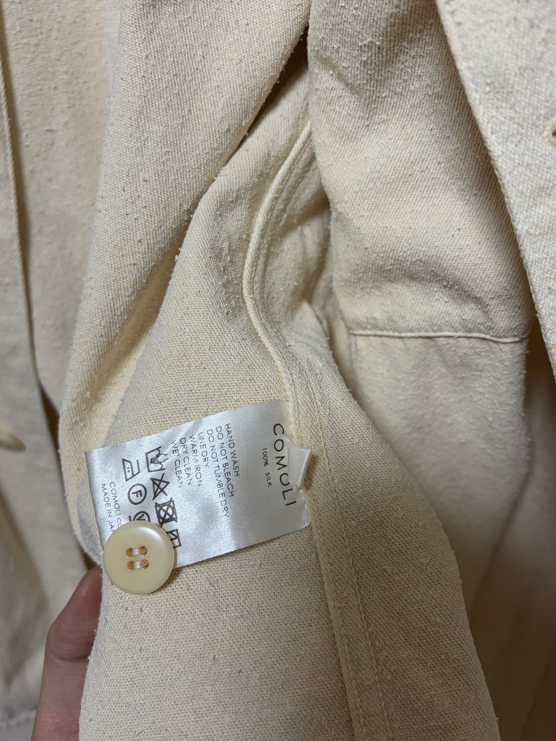 [3] 코모리 24ss 실크냅 1938 자켓 에크루 상품이미지6