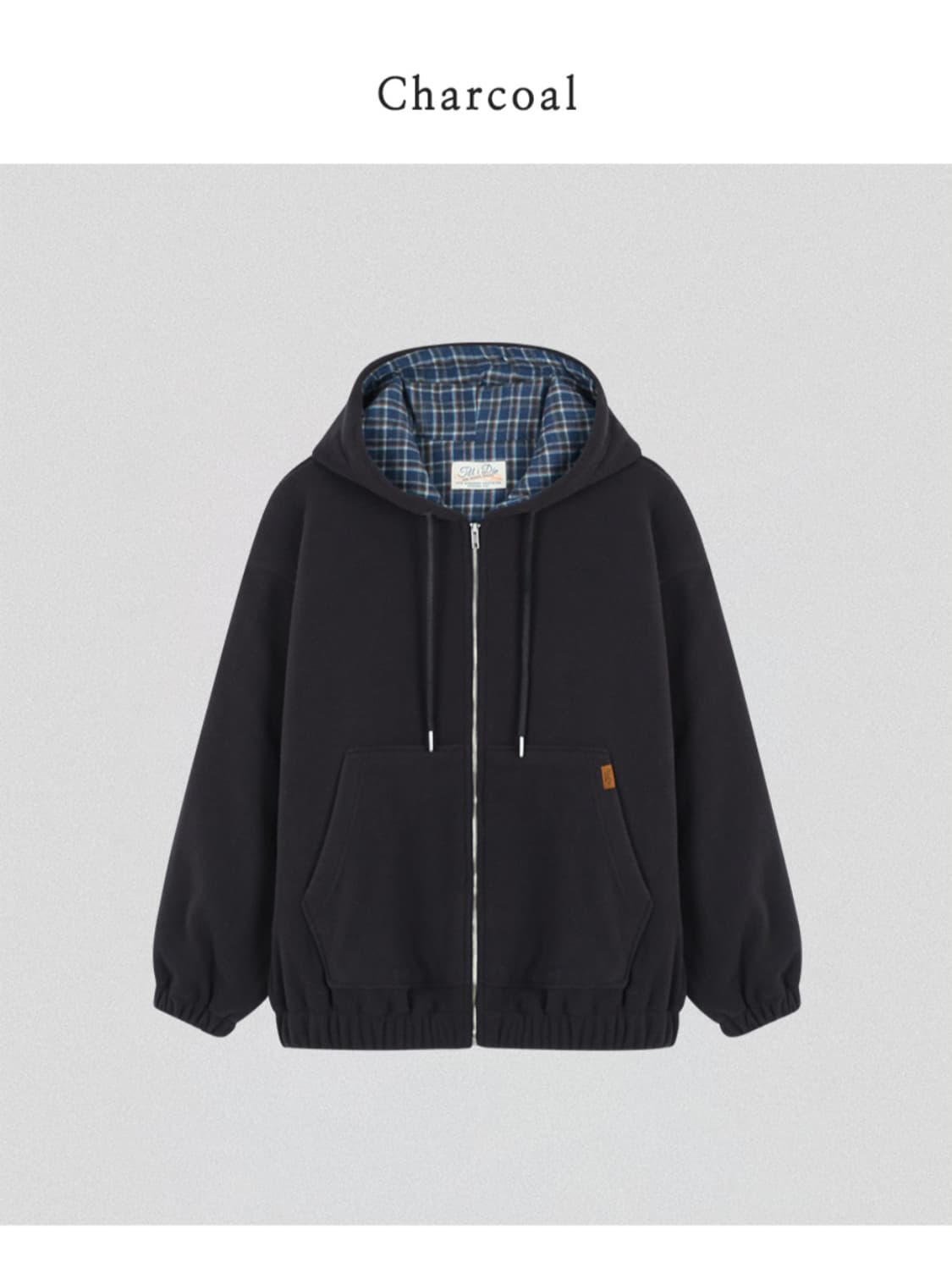 편택포) TILL I DIE/틸아이다이 체크 포인트 플리스 집업 차콜 상품이미지7