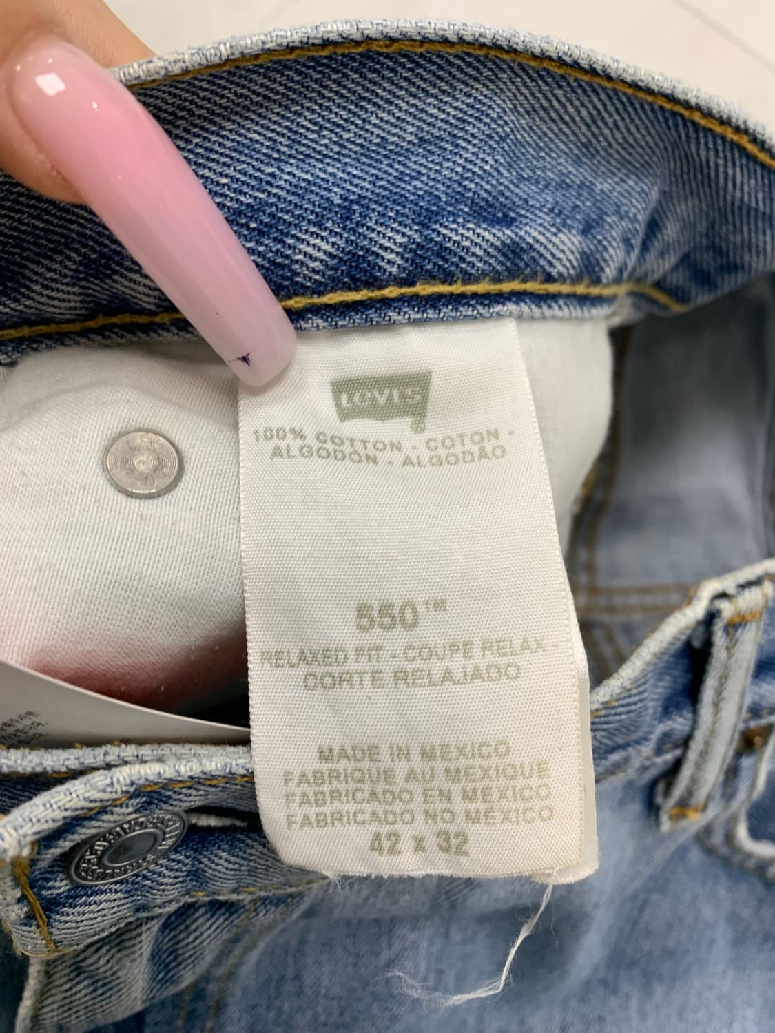 리바이스 550 데님 팬츠 #483 상품이미지5