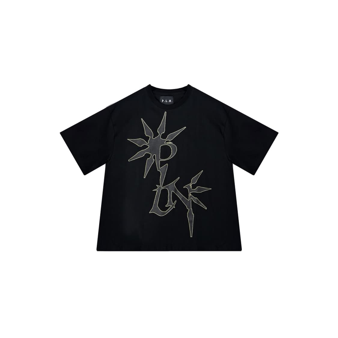 P.L.N. LOGO T-SHIRT - BLACK 상품이미지3