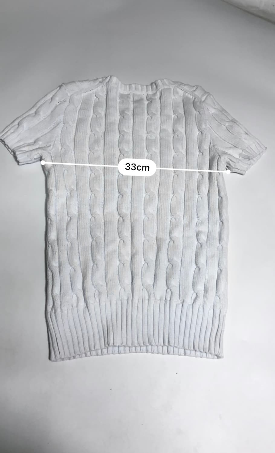 폴로 랄프로렌 케이블 니트 반팔 s 상품이미지9