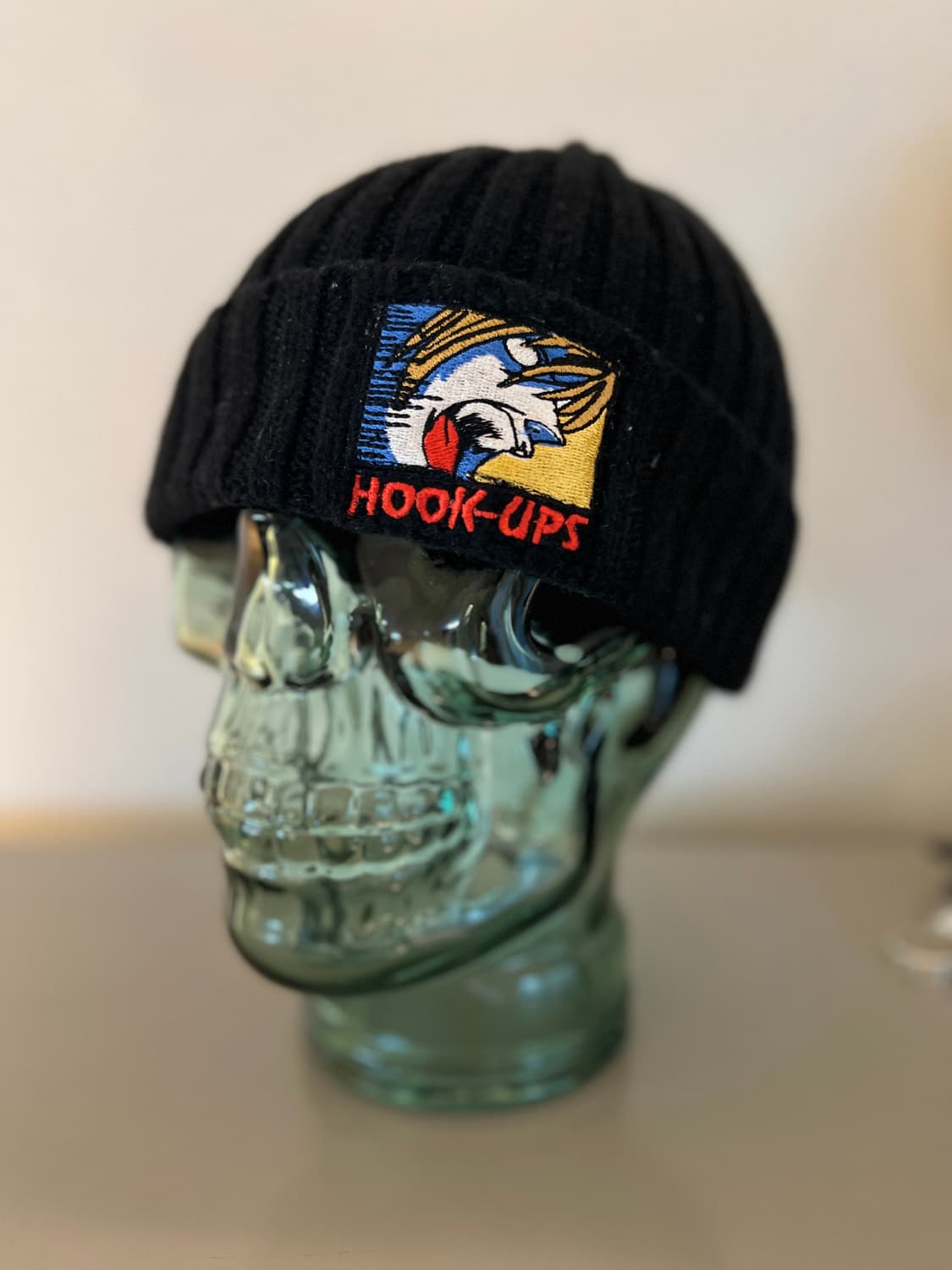 빈티지 Hook-Ups 90s 애니메이션 패치 니트 비니 상품이미지3