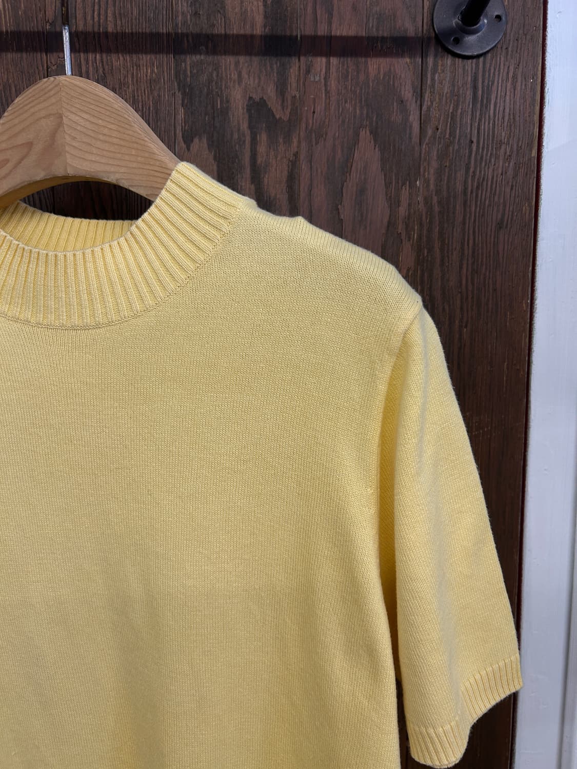 버버리 정품 연노랑 반팔니트 상품이미지5