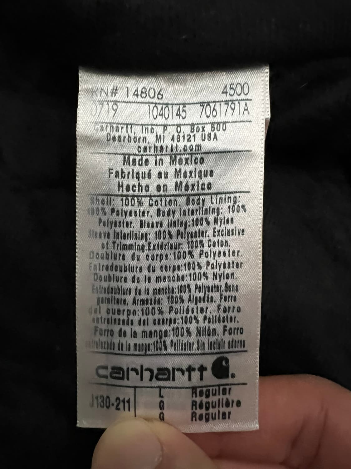 (L)칼하트 덕 액티브 후드자켓 J130 211(BRN) 칼하트브라운 상품이미지5