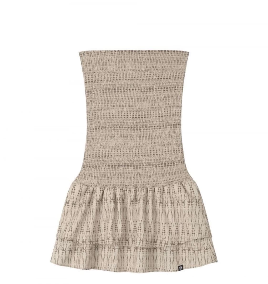 어스지구 SMOCKED DRESS SKIRT (OAT)  드레스 스커트 상품이미지1