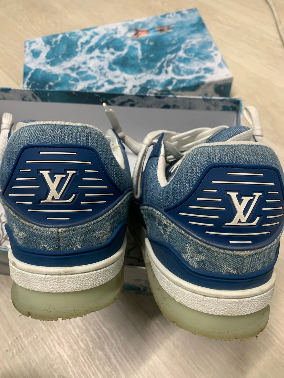루이비통 데님 모노그램 스니커즈 6 사이즈 (260) 상품이미지6