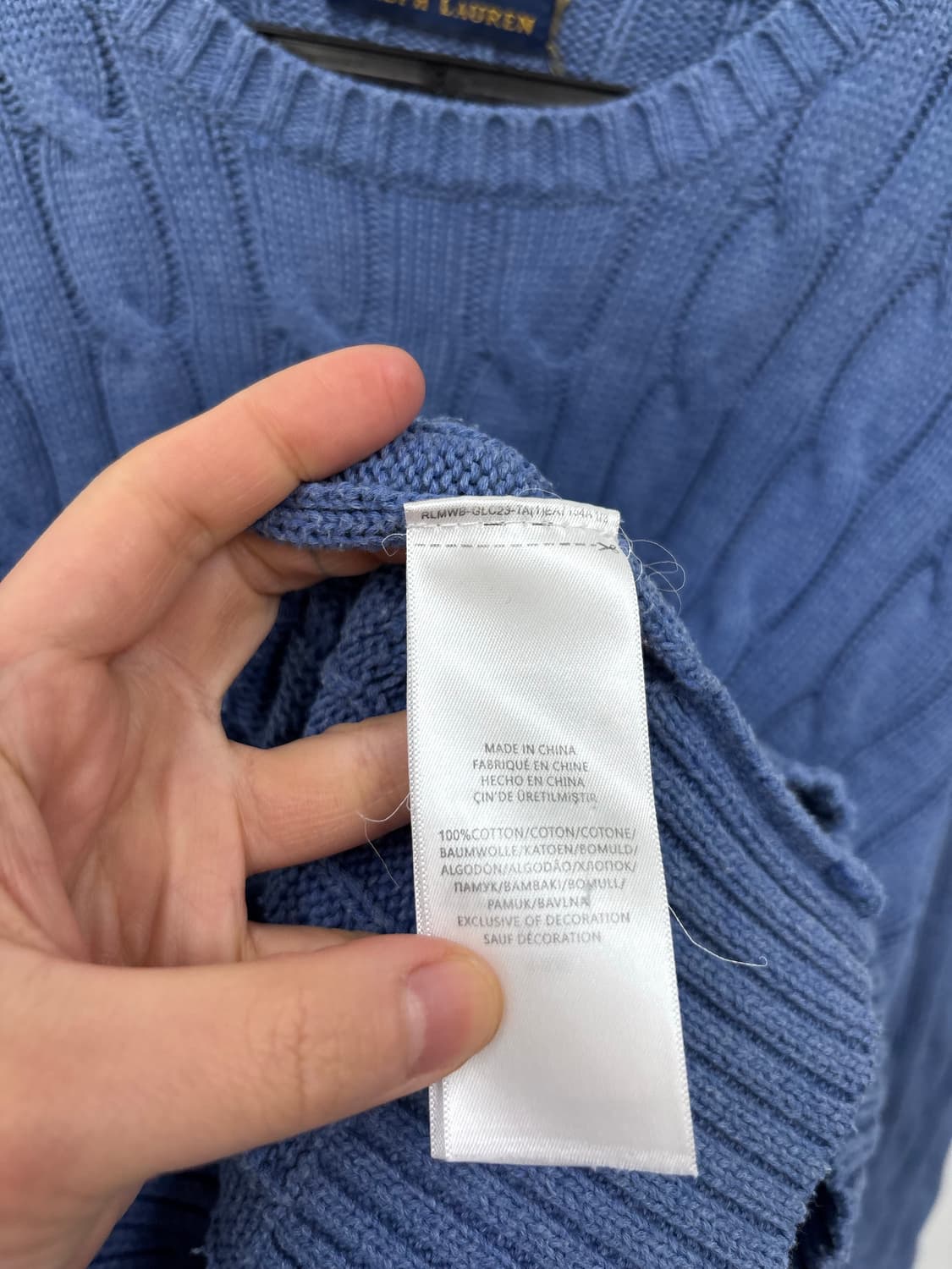 폴로랄프로렌 케이블 니트 상품이미지5