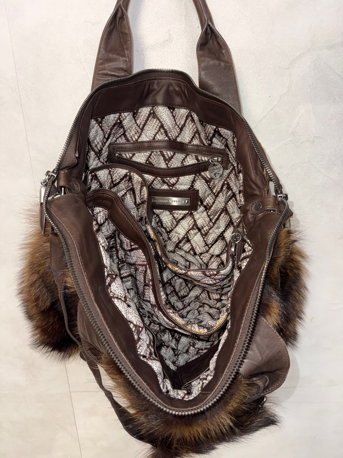 THOMAS WYLDE brown coyote fur skull bag 상품이미지7