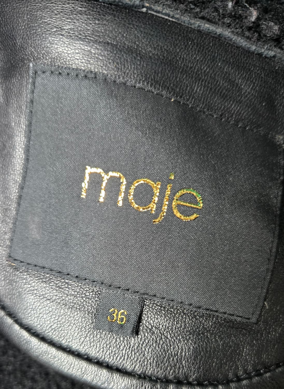 마쥬 빈티지 시어링 바이커자켓 상품이미지6