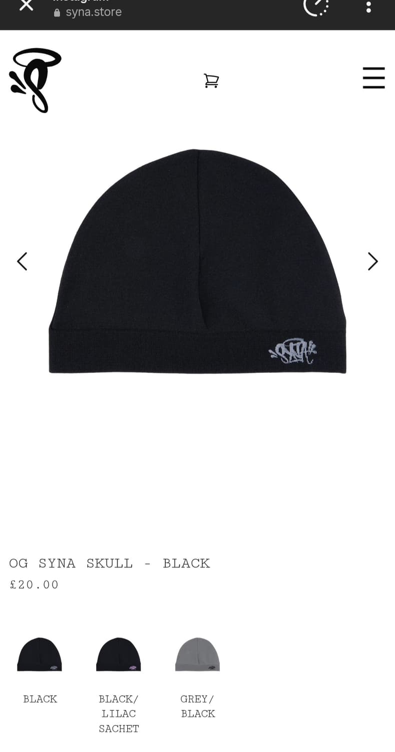 Synaworld skullcap 상품이미지1