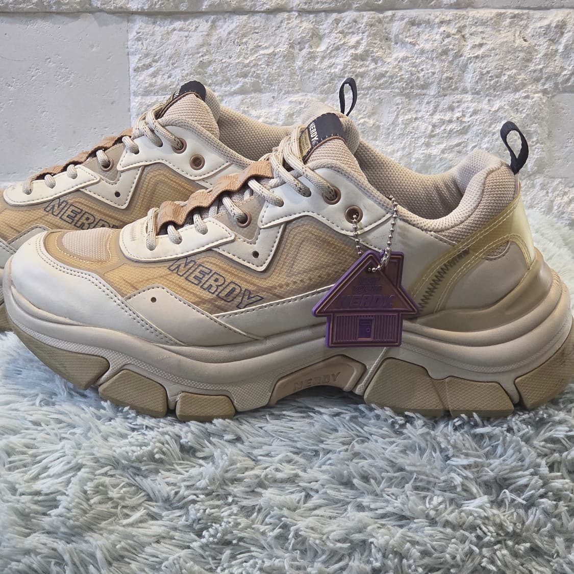 1a-23:너디 청키 러너 베이지 (270mm) 상품이미지2