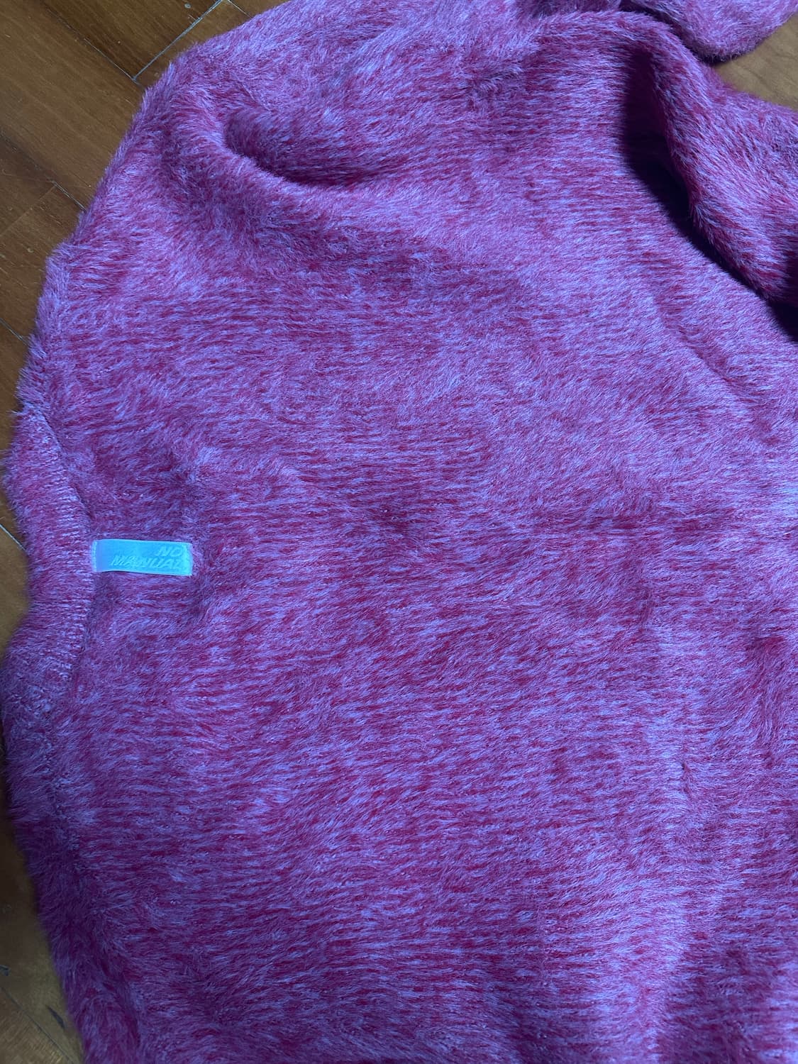 노매뉴얼 퍼즈 헤어리 니트 와인 M 상품이미지4